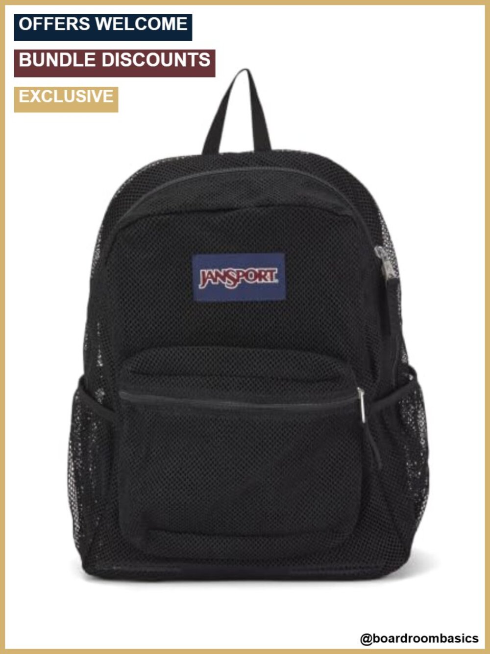 JanSport Eco Mesh Backpack 33L - 15 inch Laptop Bag, Recycled Polyester